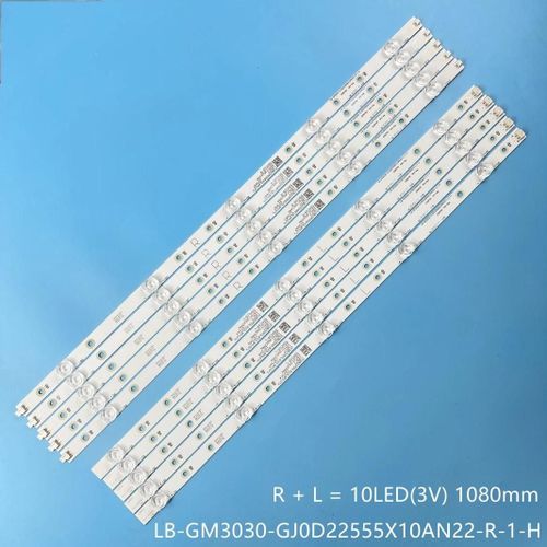 Barre De Led Pour Lb-Gm3030-Gj0d22555x10an22-R-1-H L T 55pus7304 55pus6704 55pus7394 55pus7504 Tpt550j1-Qubh84.K 55pus6754 10 Pices