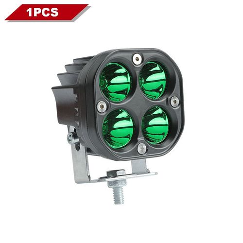 Barre Lumineuse De Travail Led Rouge Et Verte,Projecteurs Carrs,Phares Antibrouillard De Conduite,Lumires De Sauna Automatiques Pour Camion De Voiture Tout-Terrain 4x4,12v,24v,3 - Type 1pcs Green