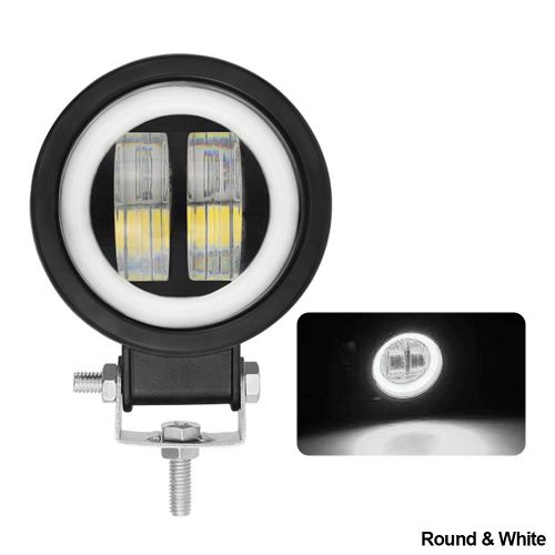 Barre Lumineuse Led Impermable Pour Vhicule Tout-Terrain, Lumire De Travail 6d, Yeux D'ange, Pour Suv, Atv, Camion, Bateau, Moto 4x4, 12v, 24v, 20w