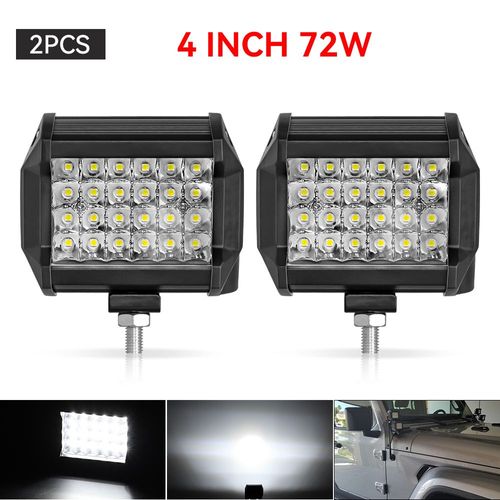 Barre Lumineuse Led Pour Camion,Lumire De Sauna,Lampe Antibrouillard,Lampe De Travail Pour Voiture,Projecteurs Tout-Terrain,4x4,12v,24v,Tracteur Agricole,Bateau Suv Rl - Type 2x 72w Light