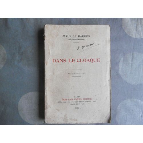 Dans Le Cloaque : Notes Dun Membre De La Commission Denqute Sur Laffaire Rochette   de Barrs, Maurice  Format Broch 