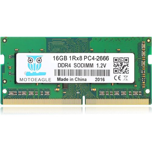 Barrette de mmoire RAM pour ordinateur portable 1RX8 DDR4 2666 MHz SODIMM PC4-21300 (PC4-2666V) non ECC 260 broches