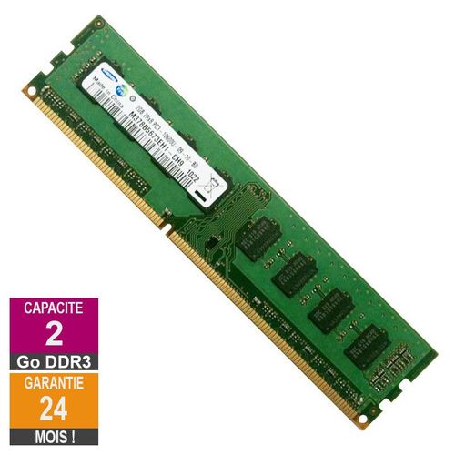 Barrette Mmoire 2Go RAM DDR3 Samsung M378B5673EH1-CH9 PC3-10600U 1333MHz 2Rx8