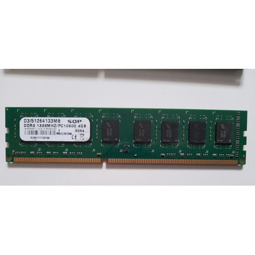 Barrette mmoire RAM DDR3 Micron 4Go - PC3