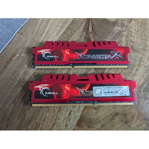 Barrettes RAM 8go DDR3 G.Skill ripjaws (x2)