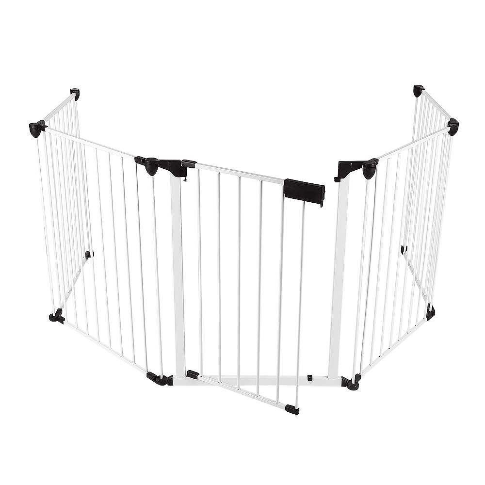 Barriere Ajustable Pour Porte Barriere De Securite Pour Bebe Jeobest Blanc Rakuten