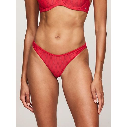 Bas De Bikini Cheeky chancr  Motif Cheeky High Leg Bikini Print/Diamond Flag Red Print - M