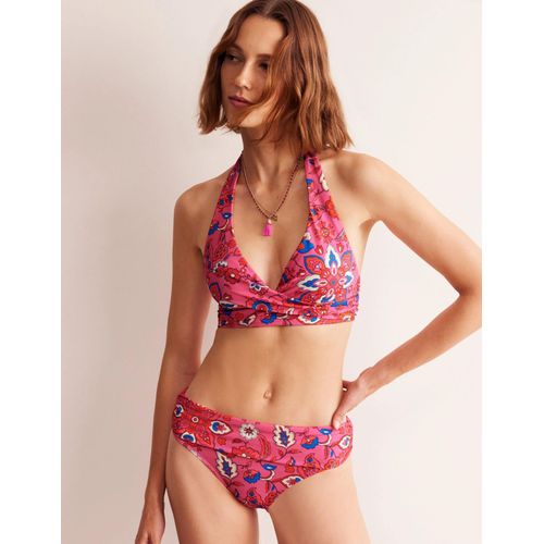 Bas De Bikini Levanzo  Revers-Rose, Motif Botanical Wave