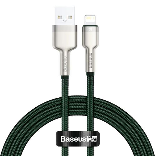Bas192.- Cble Usb Graphite A Pour Recharge Rapide,Cordon De Chargeur Pour Iphone 14 11 12 Pro Max Xs Xr X 7 Se 8 Plus Et Ipad Air - Type Green-2m