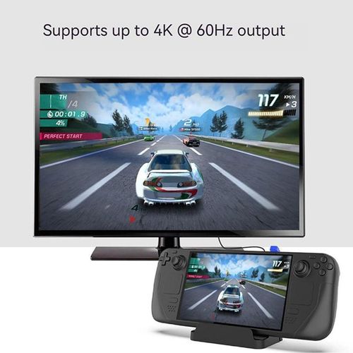 Base De Conversion Vido Usb C Vers Rj45, Support Hub Pour Station D'accueil Steam Deck Tv, Chargeur De Console De Jeu