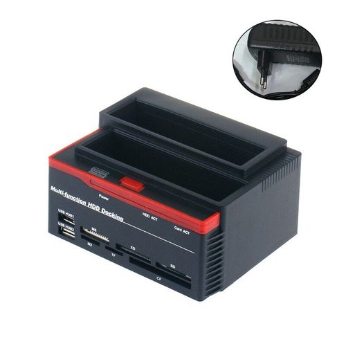 Base pour double disque dur SATA / IDE USB2.0, 3Gbps, duplicateur Super rapide, grande vitesse, C7AB