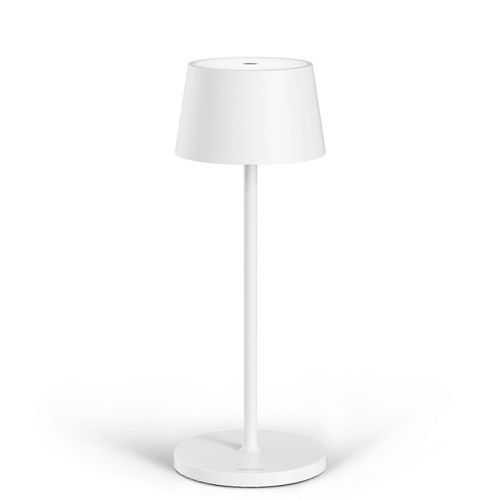 Base Ronde - Lampe De Table  Batterie Led  Intensit Variable Ip54 Intrieur Et Extrieur - Rechargeable - Couleur Lumire Chaude - Lampe De Table Design Avec Port Usb-C