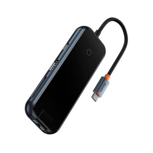 Baseus Hub Adapter 8w1 Usb-c Na Hdmi + 2xusb + Pd + Sd/tf + Rj45 (dar