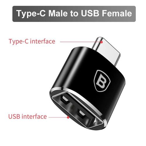 Baseus USB  Type C OTG adaptateur USB USB-C mle  Micro USB type-c femelle convertisseur pour Macbook Samsung S20 USBC OTG connecteur-Type C  la femme USB