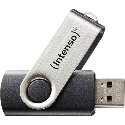 Basic Line Lecteur USB Flash 64 Go USB Type-A 2.0 Noir, Argent