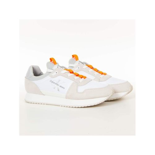 Basket Calvin Klein Retro Runner Homme Blanc