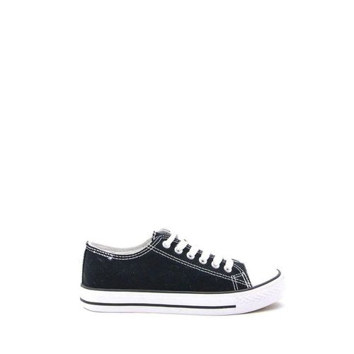 Basket En Toile Noir Femme Suredelle Taille 38