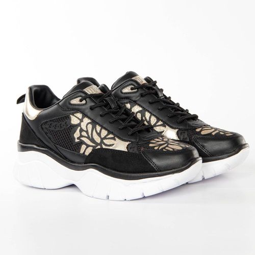 Basket Guess Femme Chunky Gold Floral Noir - 36