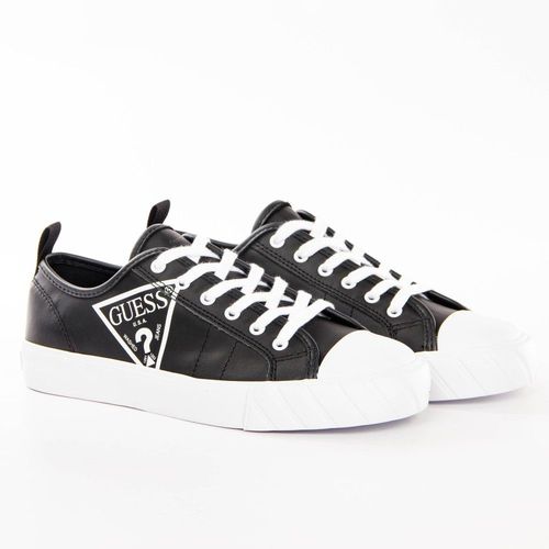 Basket Guess Original Triangle Logo B&w Femme Noir - 36