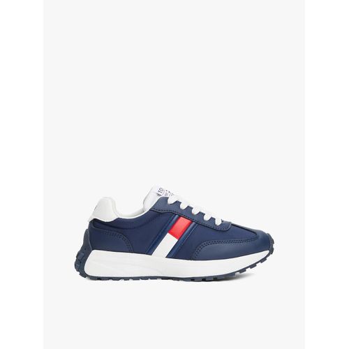 Baskets  Lacets Et Drapeau Flag Low Cut Lace-Up Sneaker/Blue/White - 33