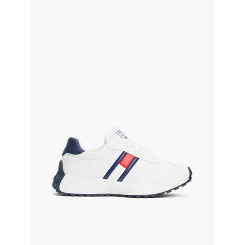 Baskets  Lacets Et Drapeau Flag Low Cut Lace-Up Sneaker/White/Blue - 35