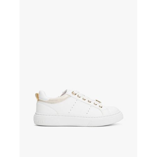 Baskets  Lacets Et Monogramme Th Low Cut Lace-Up Sneaker/White/Platinum - 39