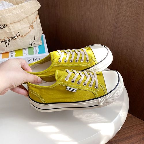 Baskets  Plateforme Respirantes Pour Femmes,Chaussures En Toile Dcontractes,Chaussures De Skateboard  La Mode - 39