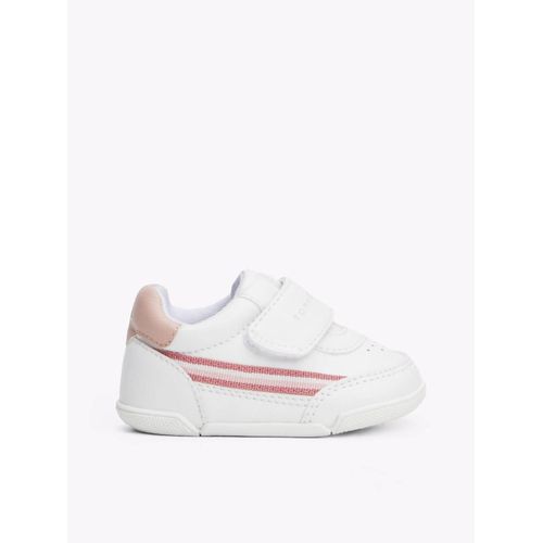 Baskets  Scratch Low Cut Velcro Sneaker/White/Pink - 23