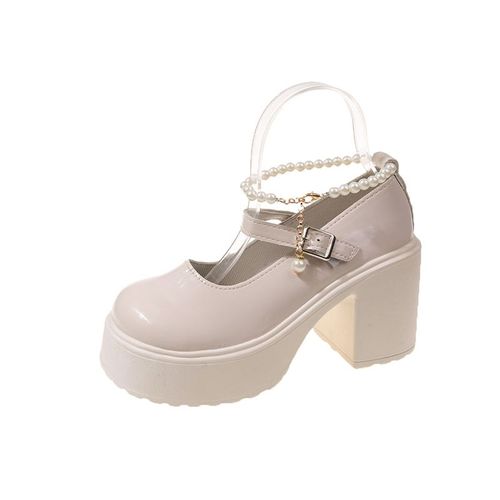 Baskets  Talons Hauts Et Semelle paisse Pour Femme,Blanche,Confortables, La Mode,Automne Hiver 2023 - 39