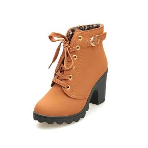 Baskets  Talons Hauts Pour Femmes-Couleur Unie Jaune Bottes De Neige 40 Jaune,40