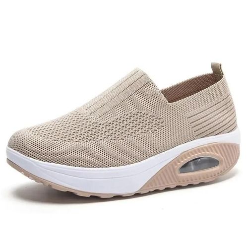 Baskets Canises Dcontractes Et Respirantes Pour Femme,Chaussures Plates  Semelles Compenses,Idal Pour La Marche,Collection t - 39