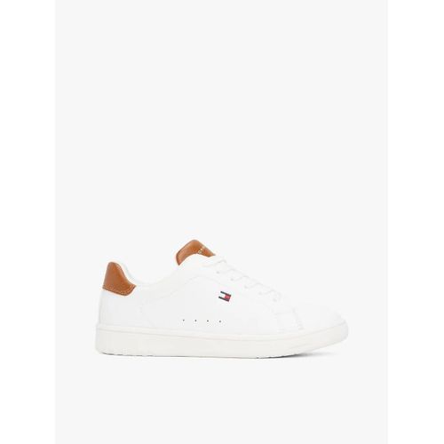 Baskets Colour-Pop  Drapeau Low Cut Lace-Up Sneaker/White/Cognac - 36