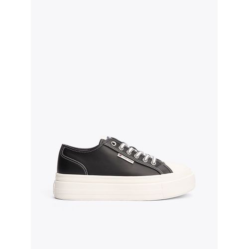 Baskets Compenses  Coutures Contrastes Tjw Foxing Vulc Lc Leather/Black - 36