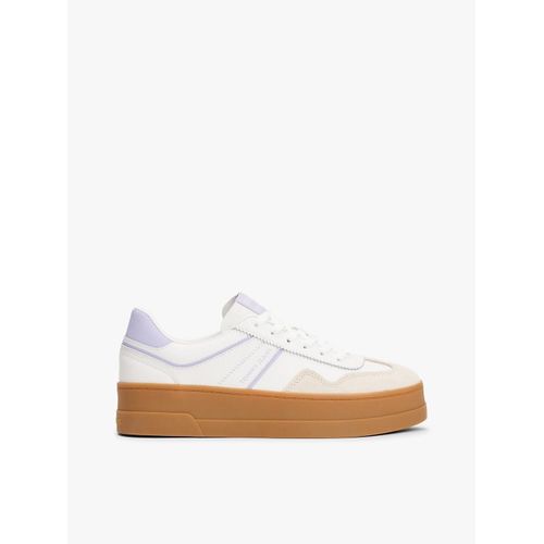 Baskets Compenses The Greenwich Avec Cuir The Greenwich Flatform/Ecru/Amethyst - 36