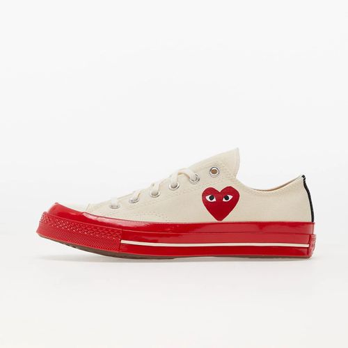 Baskets Converse X Comme Des Garons Play Chuck Taylor 70 Low Top Red Sole White Eur 41.5