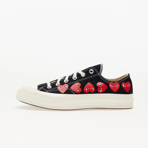 Baskets Converse X Comme Des Garons Play Chuck Taylor 70 Ox Multi Heart Black/ Hi Risk Red/ Egret Eur 44