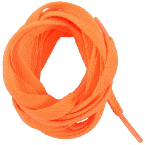 Baskets De Remplacement 8mm De Large Orange Flat String Shoelace Paire