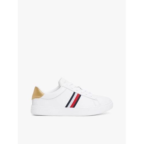 Baskets En Cuir  Bande Emblmatique Essential Court Sneaker Strps/White - 42