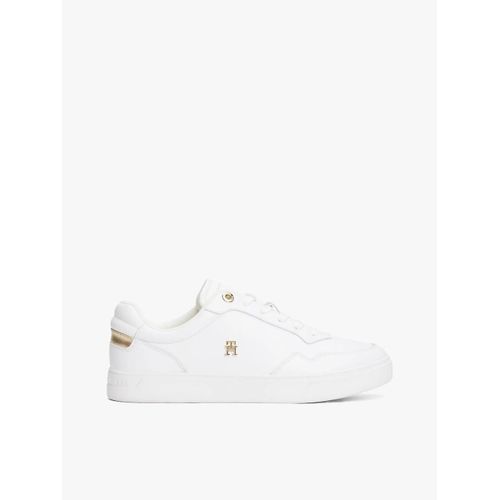 Baskets En Cuir  Monogramme Th Essential Elevated Court Sneaker/White/Gold - 42