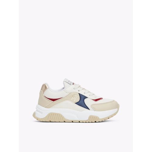 Baskets En Maille  Lacets Low Cut Lace-Up Sneaker/Beige/Butter - 31