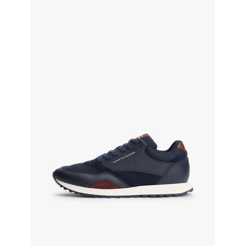 Baskets En Maille Avec Cuir  Logo New Runner Eva Mix/Navy Blue - 43