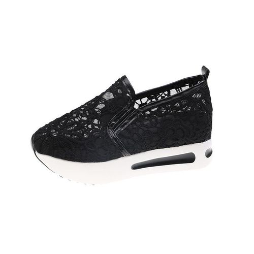 Baskets En Maille Brode Florale Pour Femme,Chaussures  Talons Confortables Et Dcontractes - 40