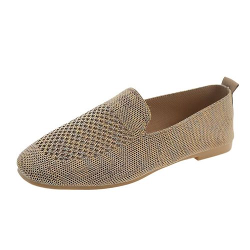 Baskets En Tissu Maill Ray Pour Femmes,Chaussures Dcontractes Confortables,Mocassins Respirants,Semelle Souple Sur Le Ct - 37