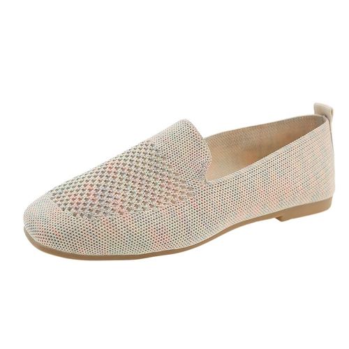 Baskets En Tissu Maill Ray Pour Femmes,Chaussures Dcontractes Confortables,Mocassins Respirants,Semelle Souple Sur Le Ct - 40