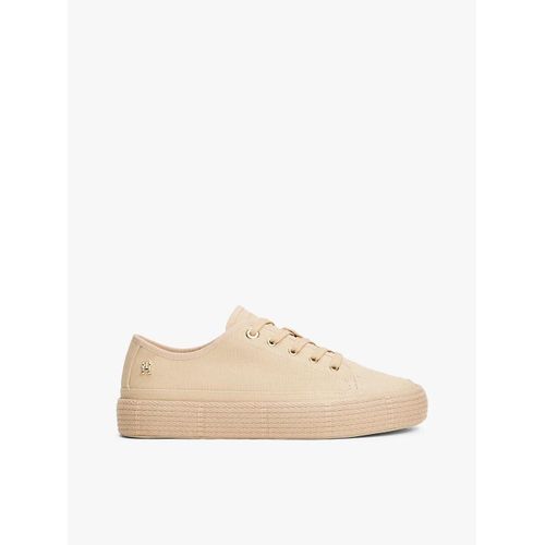 Baskets En Toile  Dtail Corde Et Monogramme Vulc Espadrille Sneaker/Clayed Pebble - 37