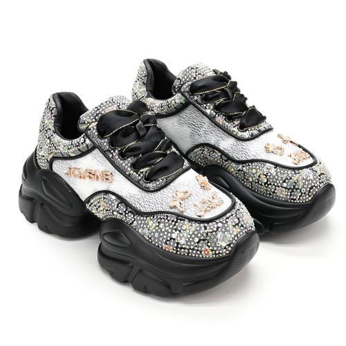 Baskets Femme,  Plateforme, Ps099, Noir 39 Eu