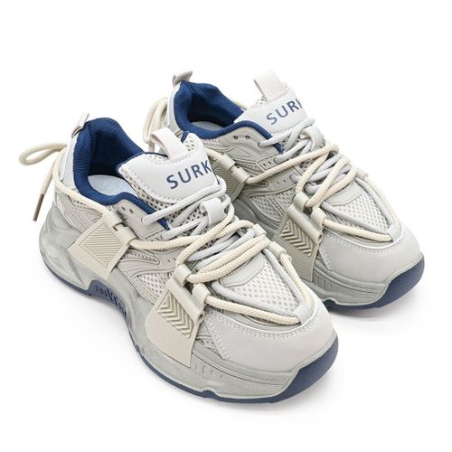 Baskets Femme, Avec Inserts En Mesh, Ps095, Gris 39 Eu