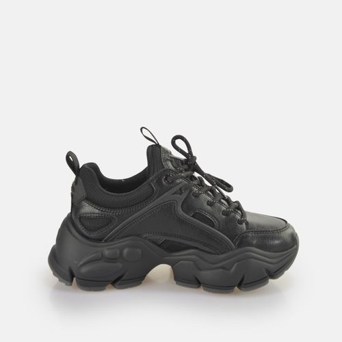 Baskets Femme Buffalo Binary C Bs - Vegan Nappa/Mesh