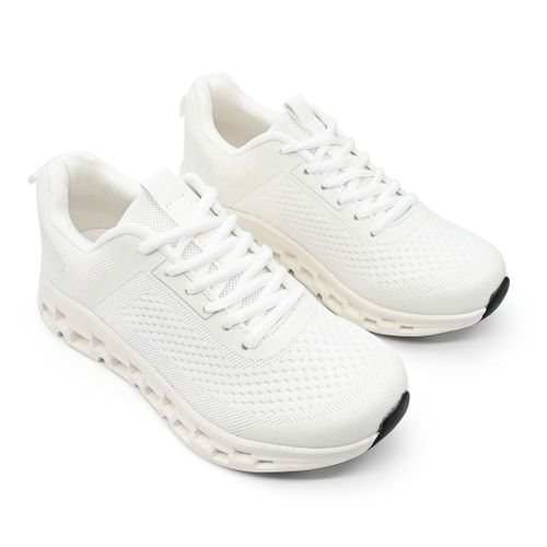 Baskets Femme, En Textile, Ps033, Blanc 39 Eu