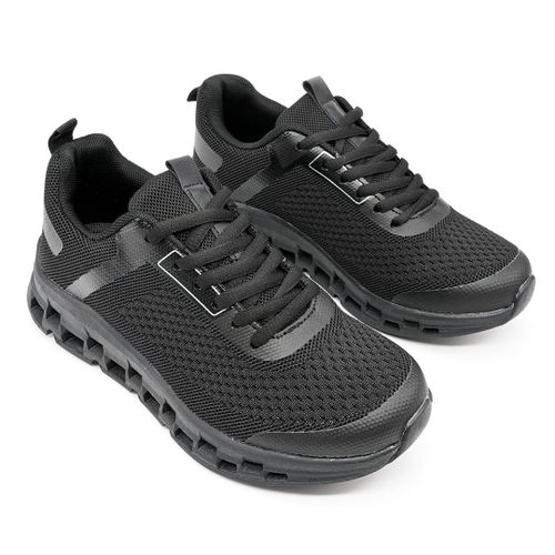 Baskets Femme, En Textile, Ps033, Noir 40 Eu
